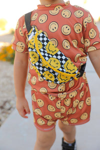 Kiddie Belt Bag: Checkered Smiley