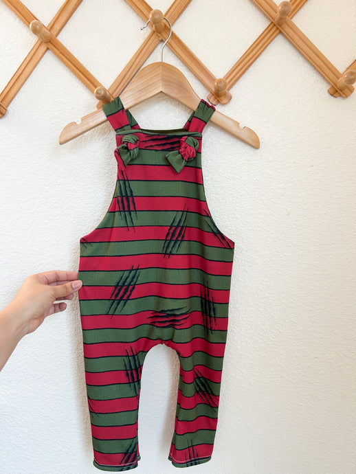 Knotted overalls: 12/18m: READY TO SHIP