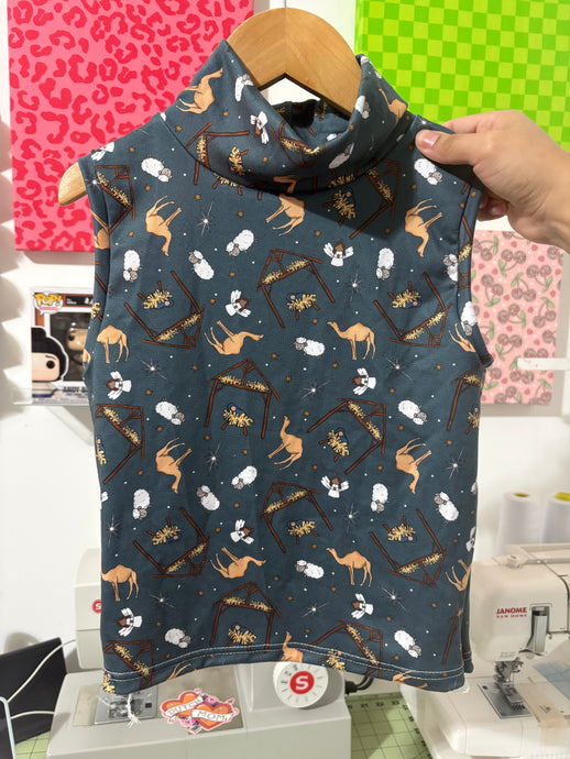 Mock Neck Tank: 7/8Y