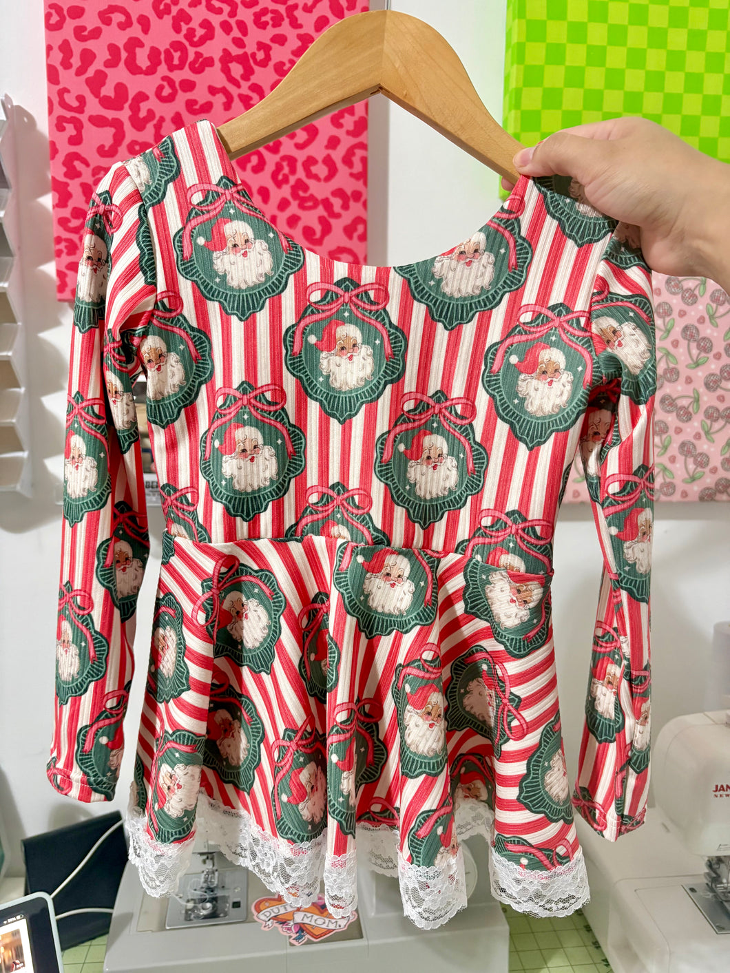 Long Sleeve Peplum Top: 5T