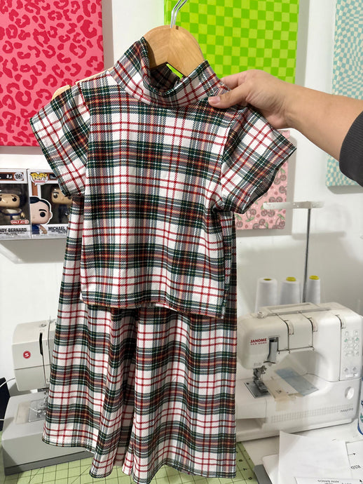 Mock Neck Top and Wide Leg pants Set: 2/3T