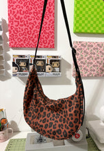 Load image into Gallery viewer, Crescent Bag: Leopard