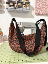 Load image into Gallery viewer, Crescent Bag: Leopard