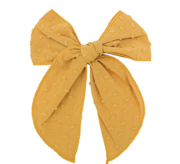 Linen Bow: Muted Yellow