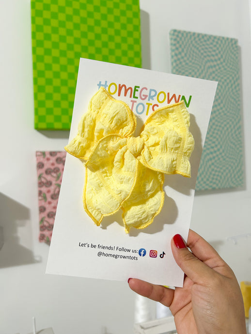 Bows:  Bubble Spring Yellow