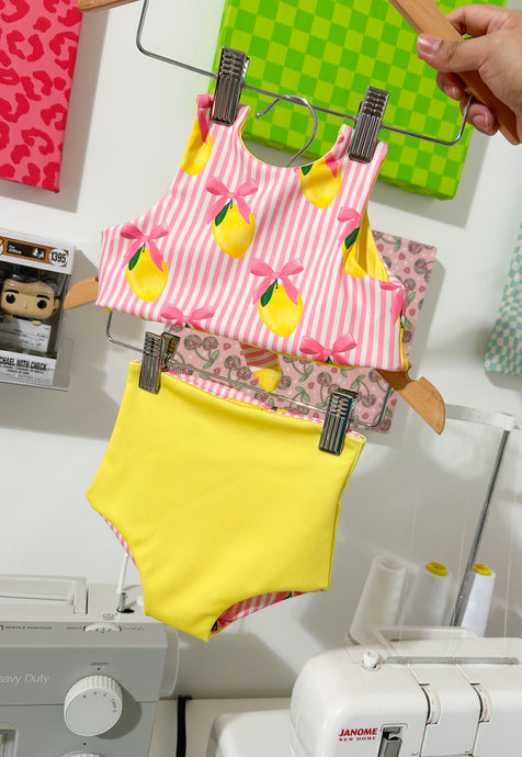 REVERSIBLE Swim Two Piece: Choose your print